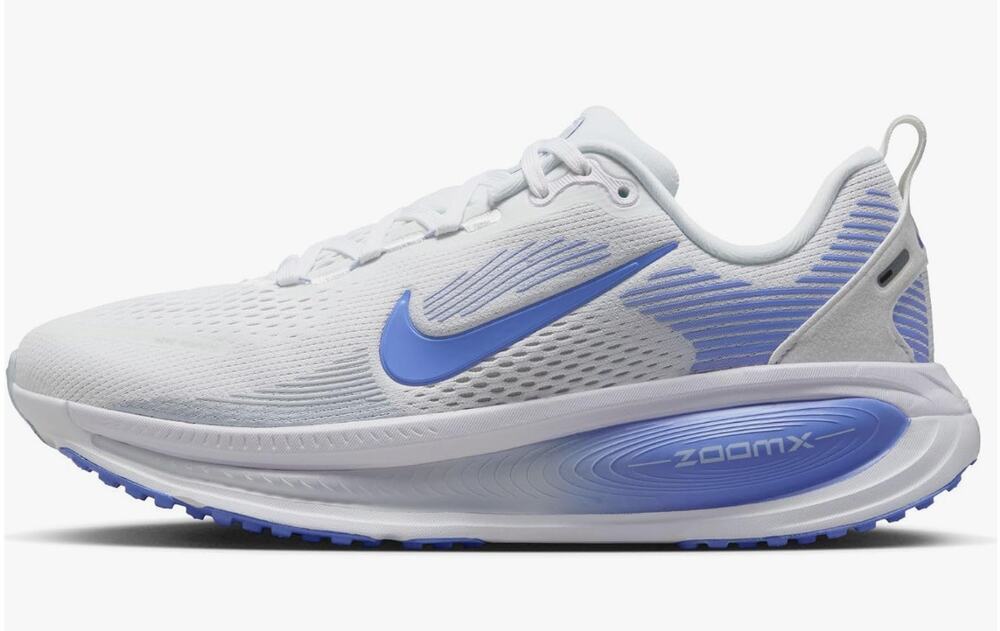 Nike Women's Vomero 18 White/Royal Pulse/Football Grey 9 Medium